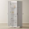 HOMCOM Kitchen Pantry Cabinet | Adjustable Shelves & Soft-Close Doors