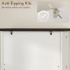 72" Farmhouse Kitchen Pantry Cabinet with Door Shelves & Drawer