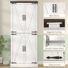 72" Farmhouse Kitchen Pantry Cabinet with Door Shelves & Drawer