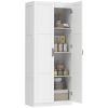 HOMCOM Kitchen Pantry Cabinet | Adjustable Shelves & Soft-Close Doors