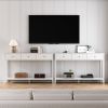 White Console Table with 3 Drawers