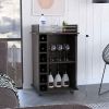 Baltimore Bar Cart with Six Wine Cubbies