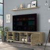 Modern TV Stand for TVs Up to 70 Inches with Open Storage Shelves