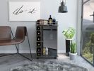 Savannah 6-Bottle 3-Shelf Bar Cart
