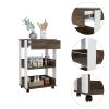Verona Kitchen Cart with Storage Shelves