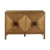 Wood Accent Cabinet with Adjustable Shelves & Storage Doors