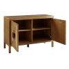Wood Accent Cabinet with Adjustable Shelves & Storage Doors