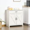 Farmhouse Buffet Cabinet with Barn Doors & Adjustable Shelf