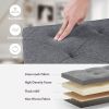 43" Folding Storage Ottoman Bench with Hidden Storage