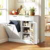 Farmhouse Trash Can Cabinet with Storage Drawers & Pantry Shelf