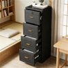 4 Drawer Locking Vertical File Cabinet for Home & Office Storage