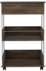 Verona Kitchen Cart with Storage Shelves