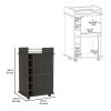 Baltimore Bar Cart with Six Wine Cubbies