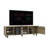 Modern TV Stand for TVs Up to 70 Inches with Open Storage Shelves