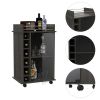 Savannah 6-Bottle 3-Shelf Bar Cart