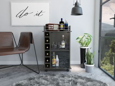 Savannah 6-Bottle 3-Shelf Bar Cart