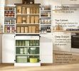 72" Farmhouse Kitchen Pantry Cabinet with Barn Doors & Adjustable Shelves