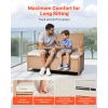 Outdoor 2-Person PE Rattan Storage Bench