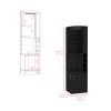 Corner Bar Cabinet Atanasio with 8 Wine Cubbies