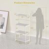 4-Tier Microwave Stand Kitchen Baker's Rack with Storage Shelves