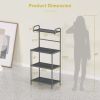 4-Tier Microwave Stand Kitchen Baker's Rack with Storage Shelves