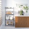 4-Tier Microwave Stand Kitchen Baker's Rack with Storage Shelves