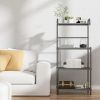 4-Tier Microwave Stand Kitchen Baker's Rack with Storage Shelves