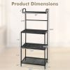 4-Tier Microwave Stand Kitchen Baker's Rack with Storage Shelves