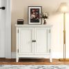 Rattan Storage Cabinet with Adjustable Shelf