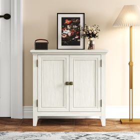 Rattan Storage Cabinet with Adjustable Shelf (Main Color: White, Main Material: Rattan)