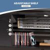 TV Stand for 55-60 Inch TVs with Adjustable Shelves & Storage Cabinet