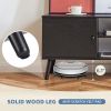 TV Stand for 55-60 Inch TVs with Adjustable Shelves & Storage Cabinet