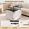 Farmhouse Lift Top Coffee Table with Hidden Storage Compartment