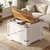 Farmhouse Lift Top Coffee Table with Hidden Storage Compartment