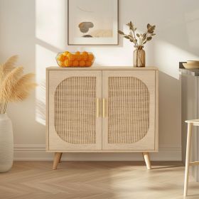 Rattan Buffet Cabinet (Color: Natural)
