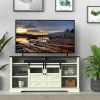 Farmhouse TV Stand with Sliding Barn Doors & Storage for TVs Up to 75 Inch