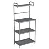 4-Tier Microwave Stand Kitchen Baker's Rack with Storage Shelves