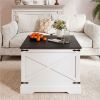 Farmhouse Lift Top Coffee Table with Hidden Storage Compartment
