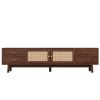 70 inch Rattan TV Stand with Storage Drawers