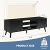 TV Stand for 55-60 Inch TVs with Adjustable Shelves & Storage Cabinet