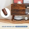 TV Stand for 55-60 Inch TVs with Adjustable Shelves & Storage Cabinet